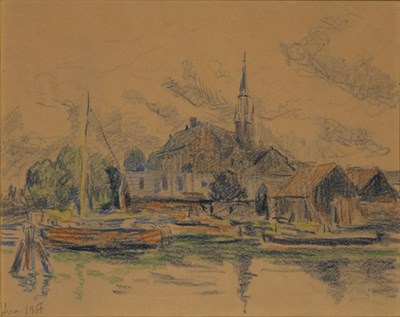 Lot 1070 - Maximilien Luce French, 1858-1941 View of a...