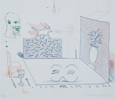 Lot 4261 - David Hockney DISCORD MERELY MAGNIFIES...