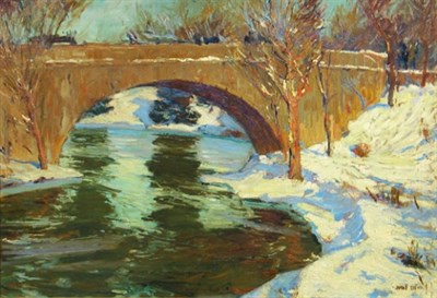 Lot 1273 - Jonas Lie American, 1880-1940 Central Park...