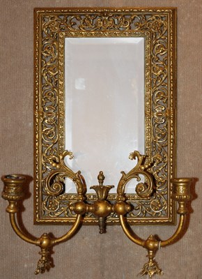 Lot 484 - Renaissance Revival Style Gilt-Metal Two-Light...