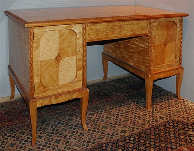 Lot 4156 - Continental Style Fruitwood Desk Height 29 1/2...