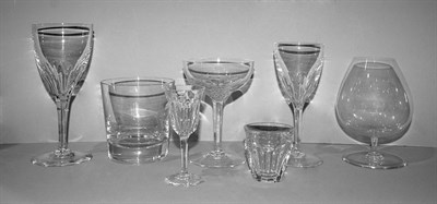 Lot 352 - Set of Baccarat Crystal Stemware and Bar...