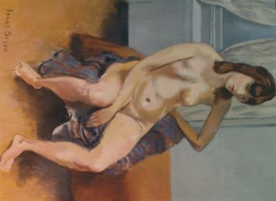 Lot 3088 - Isaac Soyer American, 1902-1981 Interior with...