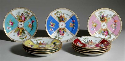 Lot 3254 - Set of Twelve Bavarian Porcelain Dessert...