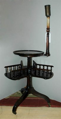 Lot 223 - Georgian Style Mahogany Tripod Lamp with Table...