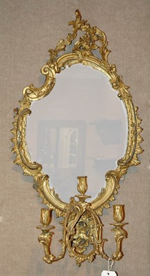 Lot 292 - Rococo Style Gilt-Wood Girandole Mirror Height...