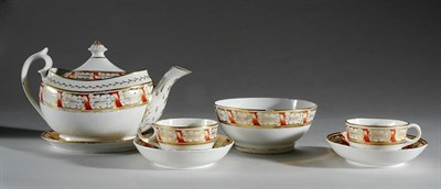 Lot 429 - English Porcelain Tea Service Early 19th...