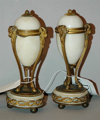 Lot 313 - Pair of French Gilt-Metal and Marble...