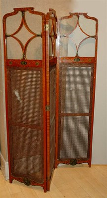 Lot 581 - Regency Style Polychrome Decorated Glazed...