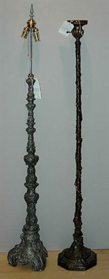 Lot 248 - Two Metal Floor Lamps Height of taller 57 inches.