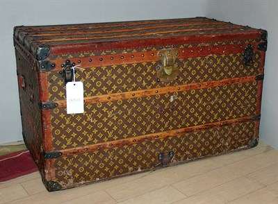 Lot 129 - Louis Vuitton Steamer Trunk No. 743832 Height...