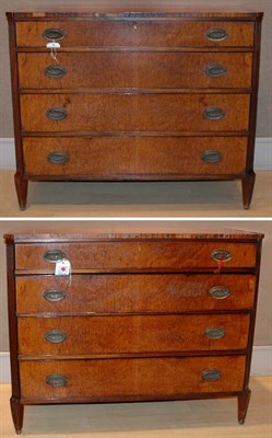Lot 348 - Pair of Georgian Style Mahogany Chests of...