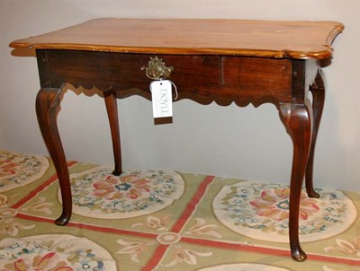 Lot 540 - Queen Anne Style Mahogany Single-Drawer Table...