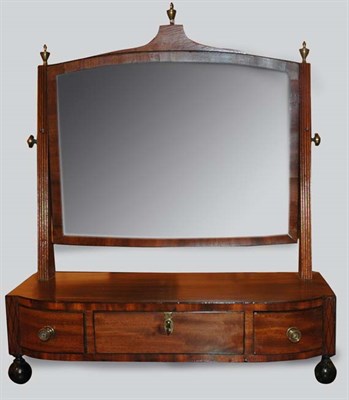 Lot 522 - Georgian Style Mahogany Dressing Mirror Height...
