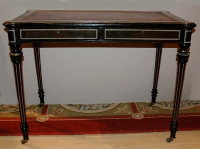 Lot 560 - Louis Philippe Leather Top Parcel Gilt and...