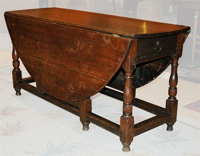 Lot 230 - Provincial Georgian Oak Drop Leaf Table Height...