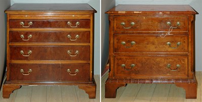 Lot 389 - Companion Pair of Yewwood Chests Height of...