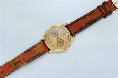 Lot 33 - Gentleman's Gold Chronograph Wristwatch
