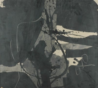 Lot 111 - Manolo Millares Spanish, 1926-1972 Abstraction,...
