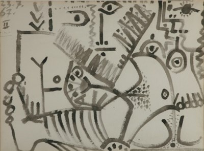 Lot 101 - Pablo Picasso Spanish, 1881-1973 Homme et...