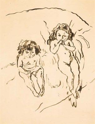 Lot 4060 - Jules Pascin French, 1885-1930 Two Children...