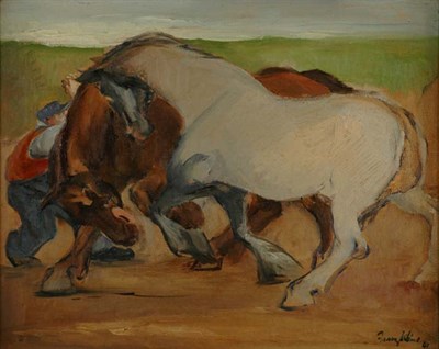 Lot 2503 - Franz Josef Kline 1910-1962 Horses on the...