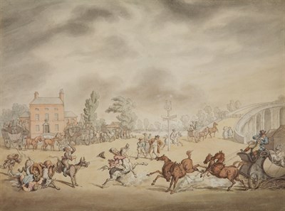 Lot 1014 - Circle of Thomas Rowlandson A Dangerous...