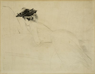 Lot 321 - Paul Cesar Helleu [REVERIE] Drypoint, signed...