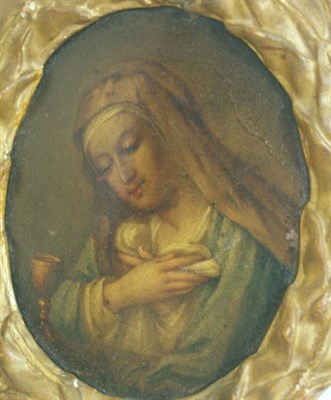 Lot 1050 - Italian School 18th Century The Virgin Adoring...