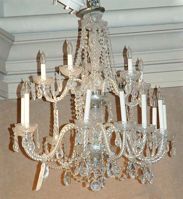 Lot 509 - Neoclassical Style Glass Two-Tier...