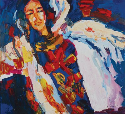 Lot 1085 - Nicola Simbari Italian, b. 1927 Squaw Signed N....