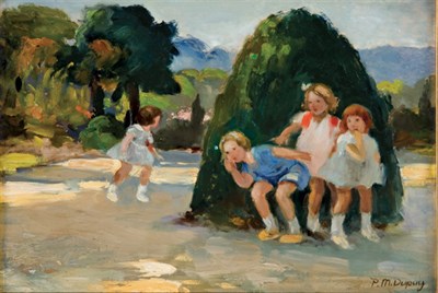 Lot 1069 - Paul Michel Dupuy French, 1869-1949 Children...