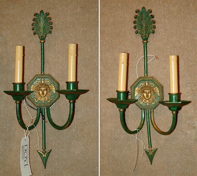 Lot 220 - Pair of Neoclassical Style Parcel Gilt and...
