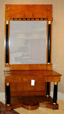 Lot 378 - Biedermeier Style Ebonized and Fruitwood...