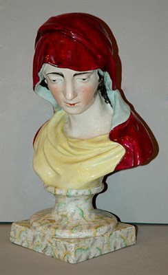 Lot 326 - Staffordshire Style Ceramic Bust Height 15 1/2...