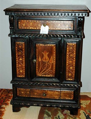 Lot 259 - Italian Baroque Style Inlaid Walnut Side...