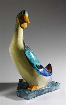 Lot 3211 - Ceramic Duck-Form Garden Fountain Height 32...