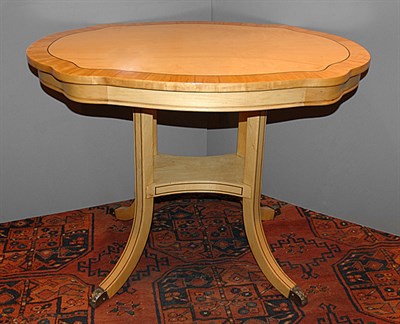 Lot 205 - Regency Style Birch Shaped Rectangular-Top...