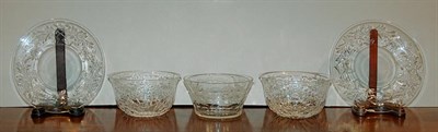Lot 236 - Miscellaneous Group of Etched Glass Table...