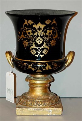 Lot 491 - Neoclassical Style Gilt Decorated Glass...
