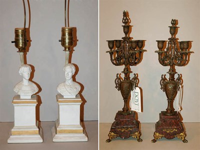 Lot 385 - Pair of Neoclassical Style Gilt-Metal...