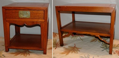 Lot 133 - Two Asian Style Mahogany Side Tables Height of...