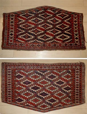 Lot 503 - Two Yomoud Asmalyks West Turkestan, late 19th...