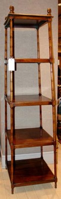 Lot 472 - Regency Style Mahogany Whatnot Height 6 feet...