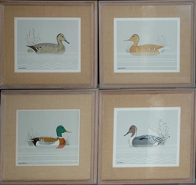 Lot 123 - Reid Kolman [DUCK STUDIES] Four color prints....