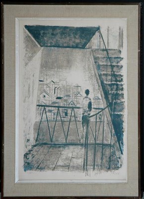 Lot 122 - Josef Floch [FIGURE ON STAIRWAY] Color...