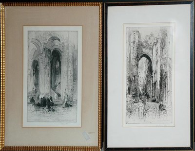 Lot 120 - Hedley Fitton [CATHEDRAL SCENE]; [STREET...