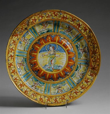 Lot 229 - Italian Maiolica Charger 17th Century Of...