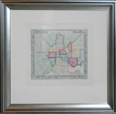 Lot 114 - S. Augustus Mitchell PLAN OF BALTIMORE...