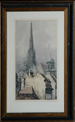 Lot 121 - Rudolf Veit [VIEW OF CHURCH SPIRE] Color...